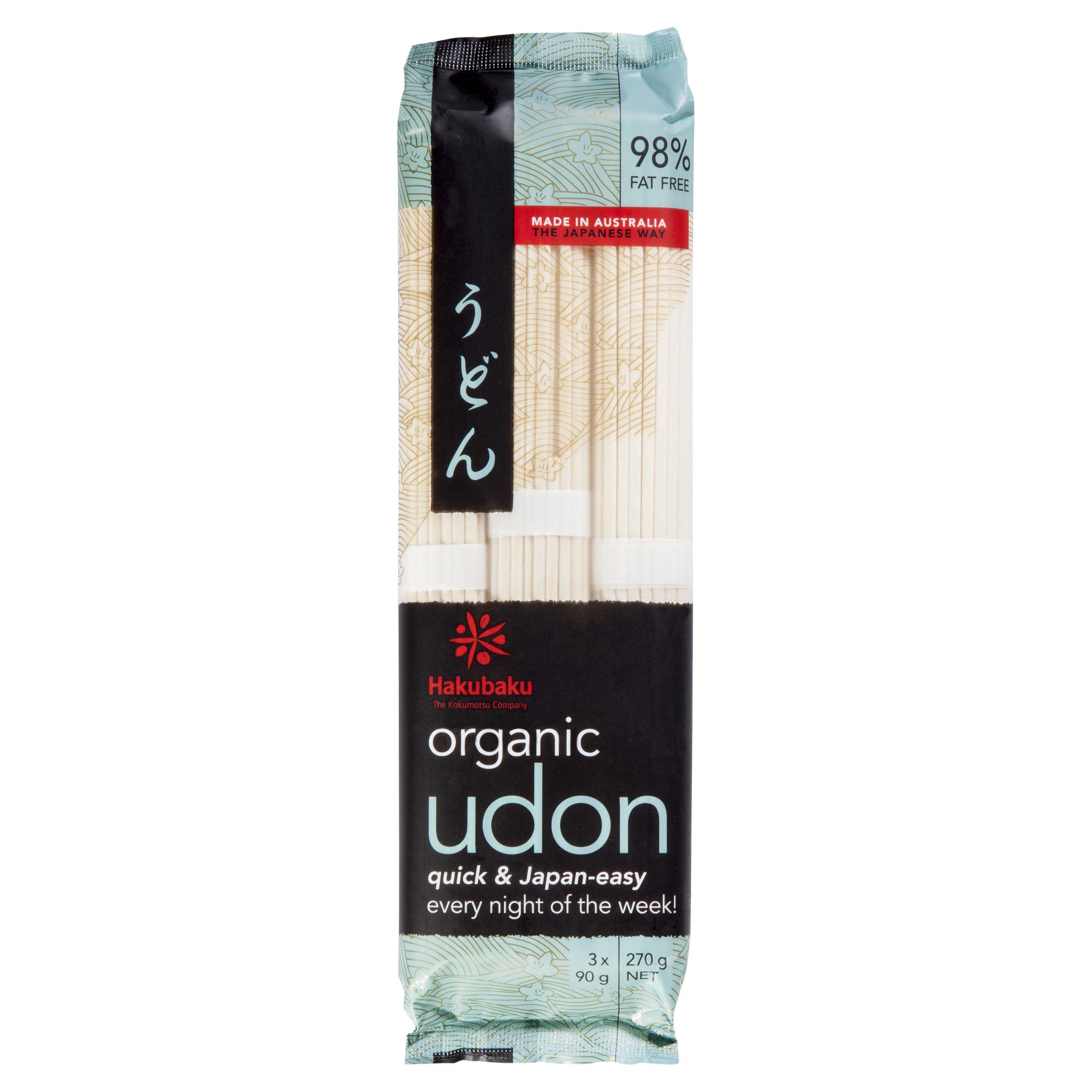 Hakubaku Organic Udon Noodle 270g from Buy Asian Food 4U