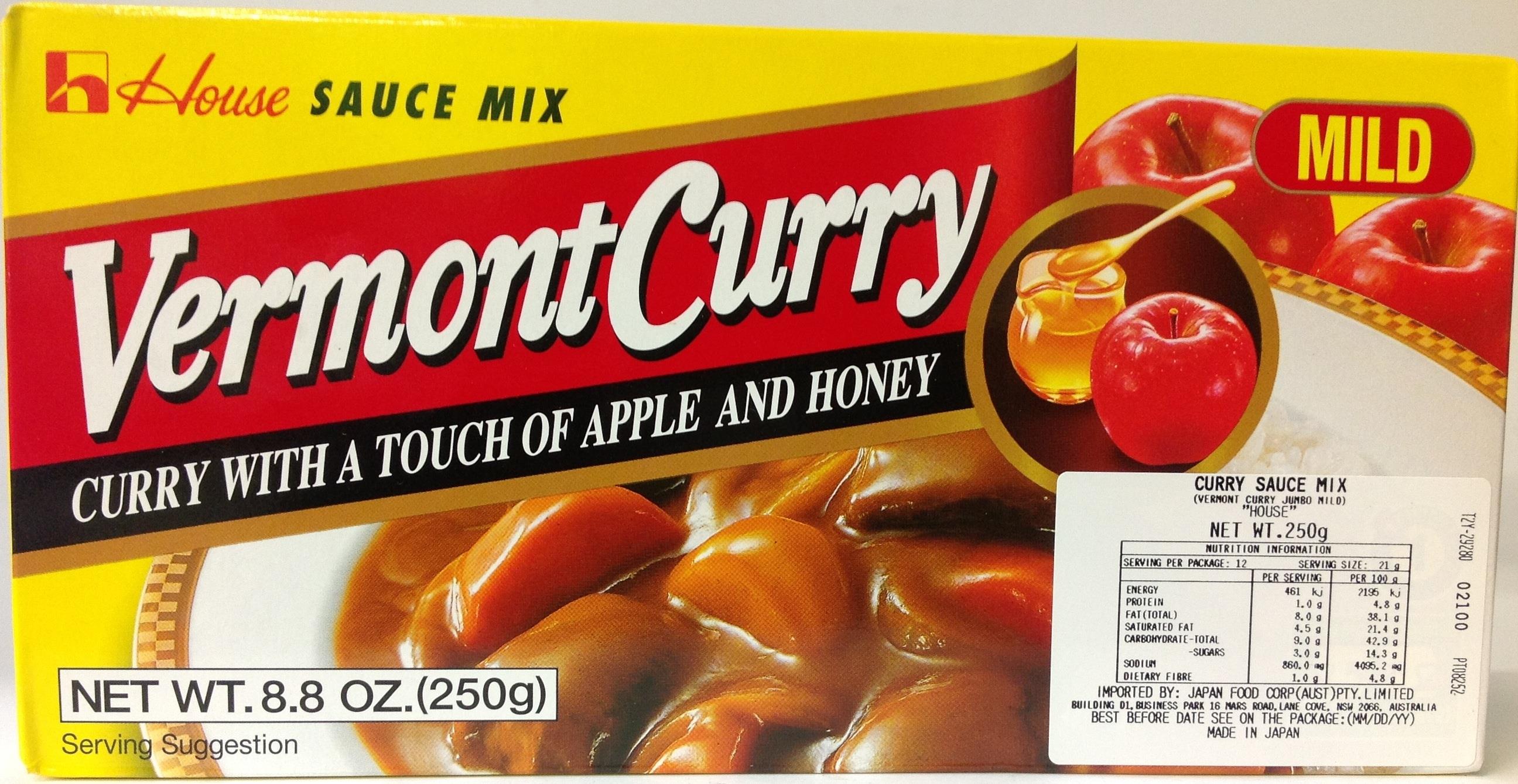 House Vermont Curry Sauce Mix (Mild) 250g from Buy Asian Food 4U