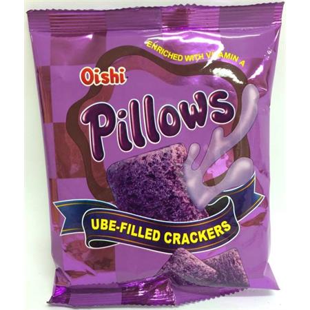 Oishi Pillows oishi pillows ube filled crackers 38g from buy food 4u Oishi Pillows oishi pillows ube filled crackers 38g from buy food 4u