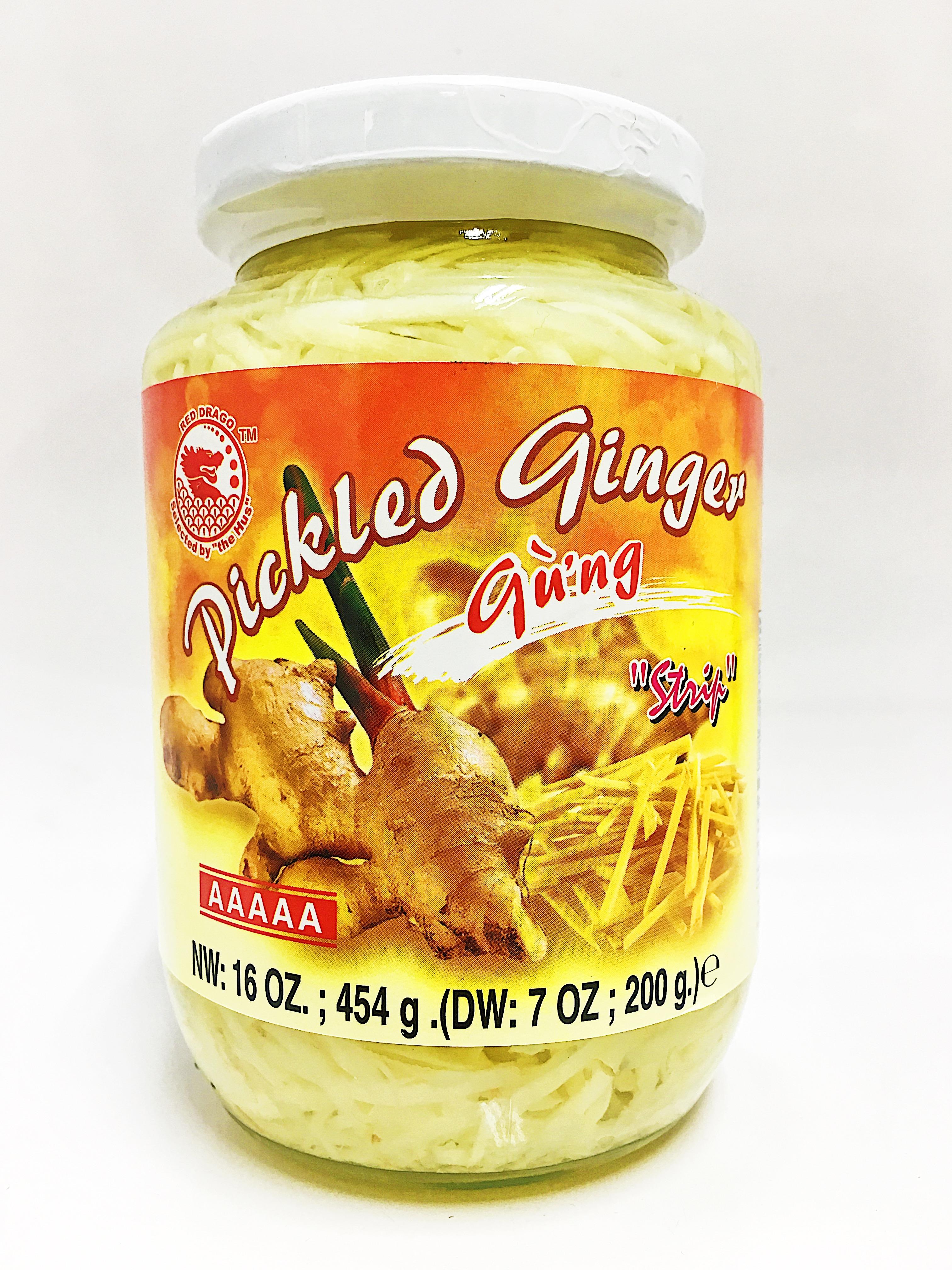 Red Drago Pickled Ginger Strip 454g from Buy Asian Food 4U