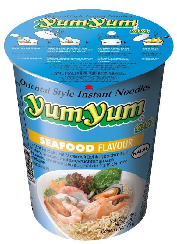 Yum Yum Seafood Flavour Cup Noodle Soup 70gm from Buy Asian Food 4U