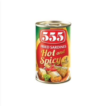 555 Sardines Hot Spicy 155g
