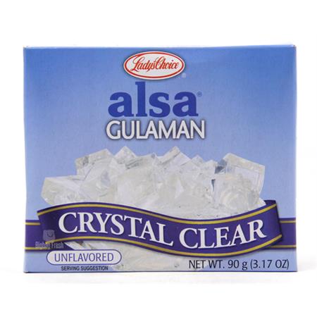Alsa Gulaman (Unflavored & Crystal Clear) 90g