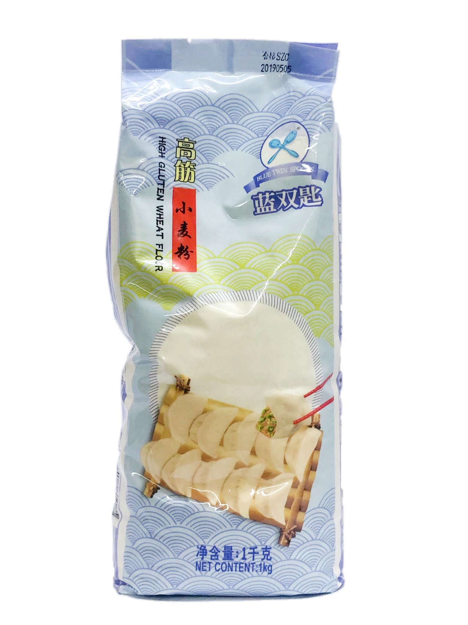 Blue Twin Spoons High Gluten Wheat Flour 1kg from Buy Asian Food 4U