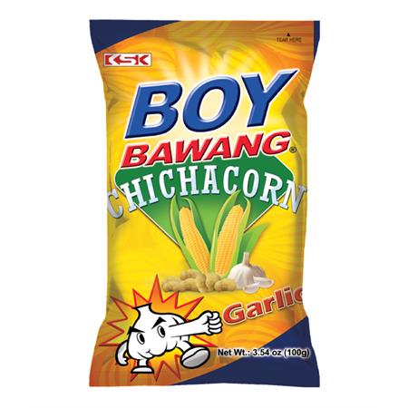 Boy Bawang Chichacorn Garlic Flavour 100g