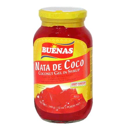 Buena's Nata de Coco in Syrup Red 340g