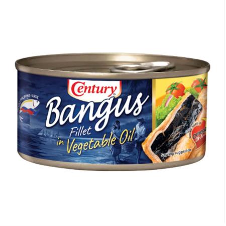 Century Bangus Fillet in Vegetable Oil 184g
