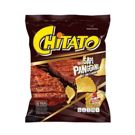 Chitato Potato Chips BBQ Beef 68g