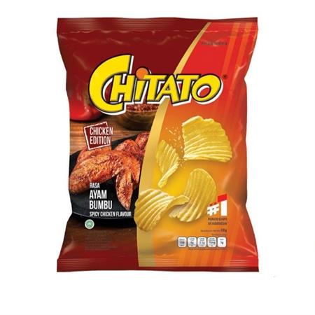 Chitato Potato Chips Spicy Chicken 68g