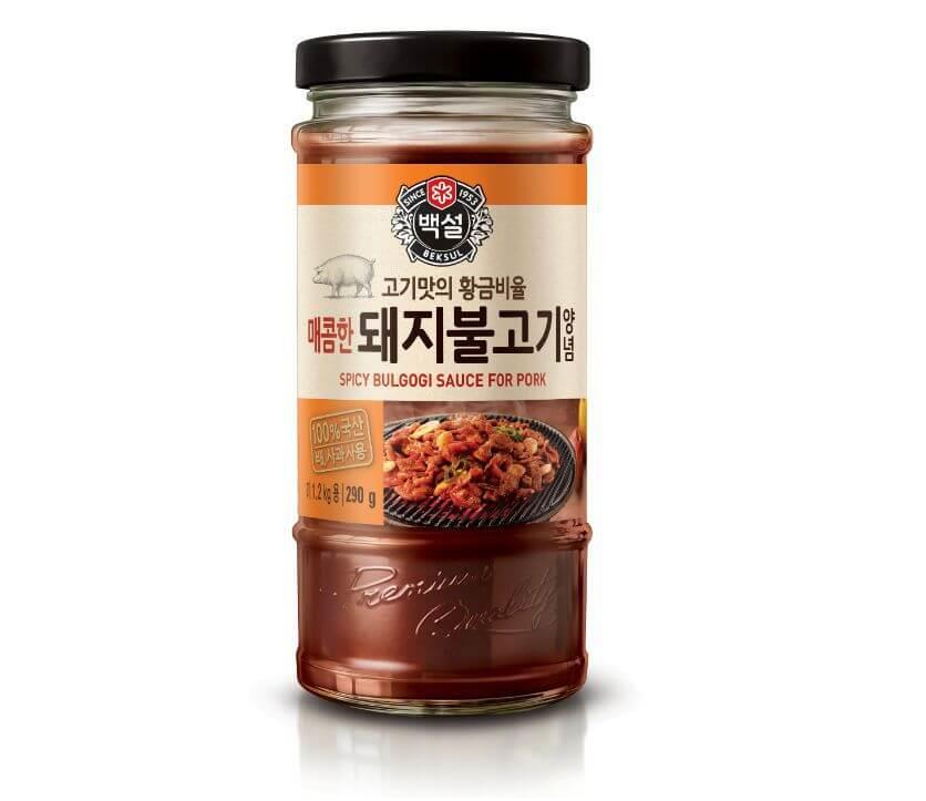 Chung Jung One Pork Bulgogi Marinade (Hot & Spicy) 406ml from Buy Asian