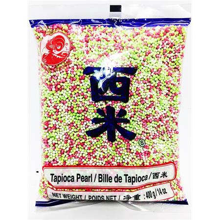 Cock Brand Tapioca Pearl Small Assorted Colors 400g