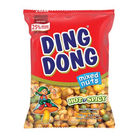 Ding Dong Mixed Nuts Hot & Spicy 100gm