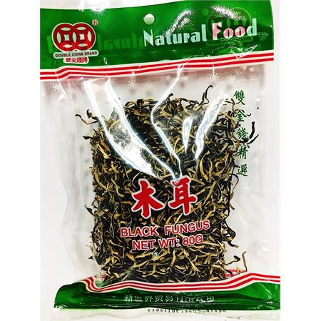 Double Coins Black Fungus Strips 80g