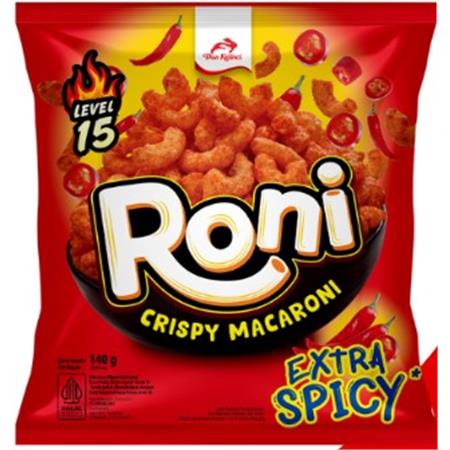 Dua Kelinci Roni Crispy Macaroni Extra Spicy 140g