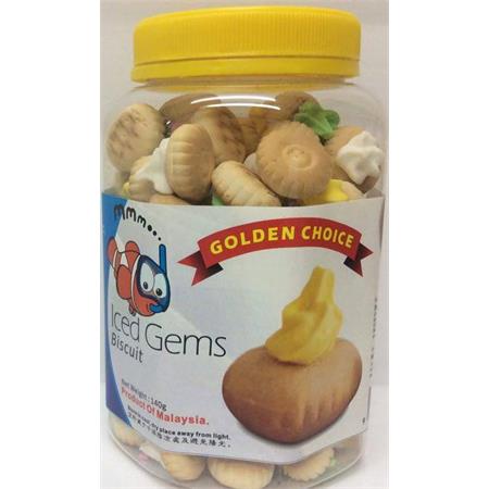 Golden Choice Iced Gems Biscuits 140g