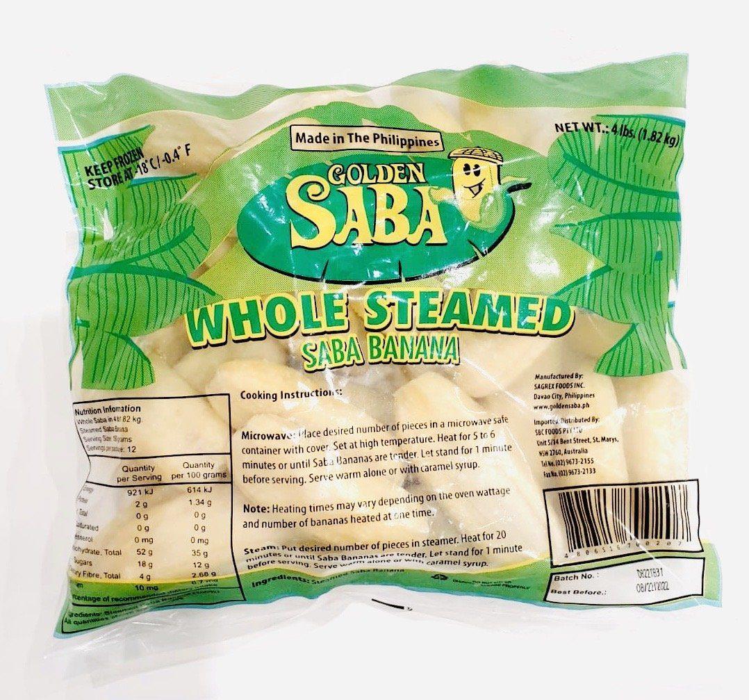 Golden Saba Saba Banana (Whole Steamed) 1.82kg from Buy Asian Food 4U