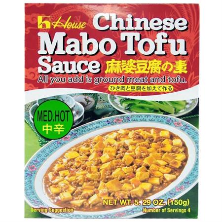 HOUSE FOODS Chinese Mabo Tofu Sauce Medium Hot 150g