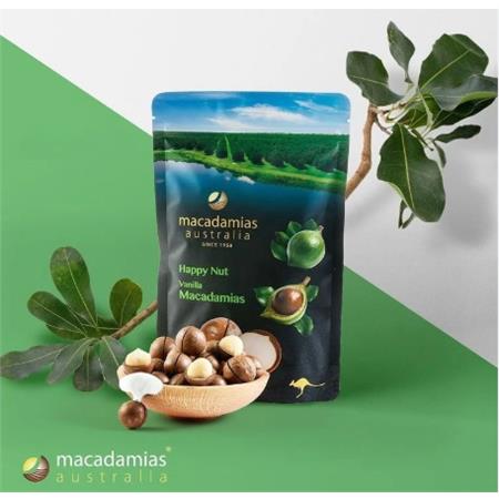 Happy Nut Vanilla Macadamias 225g