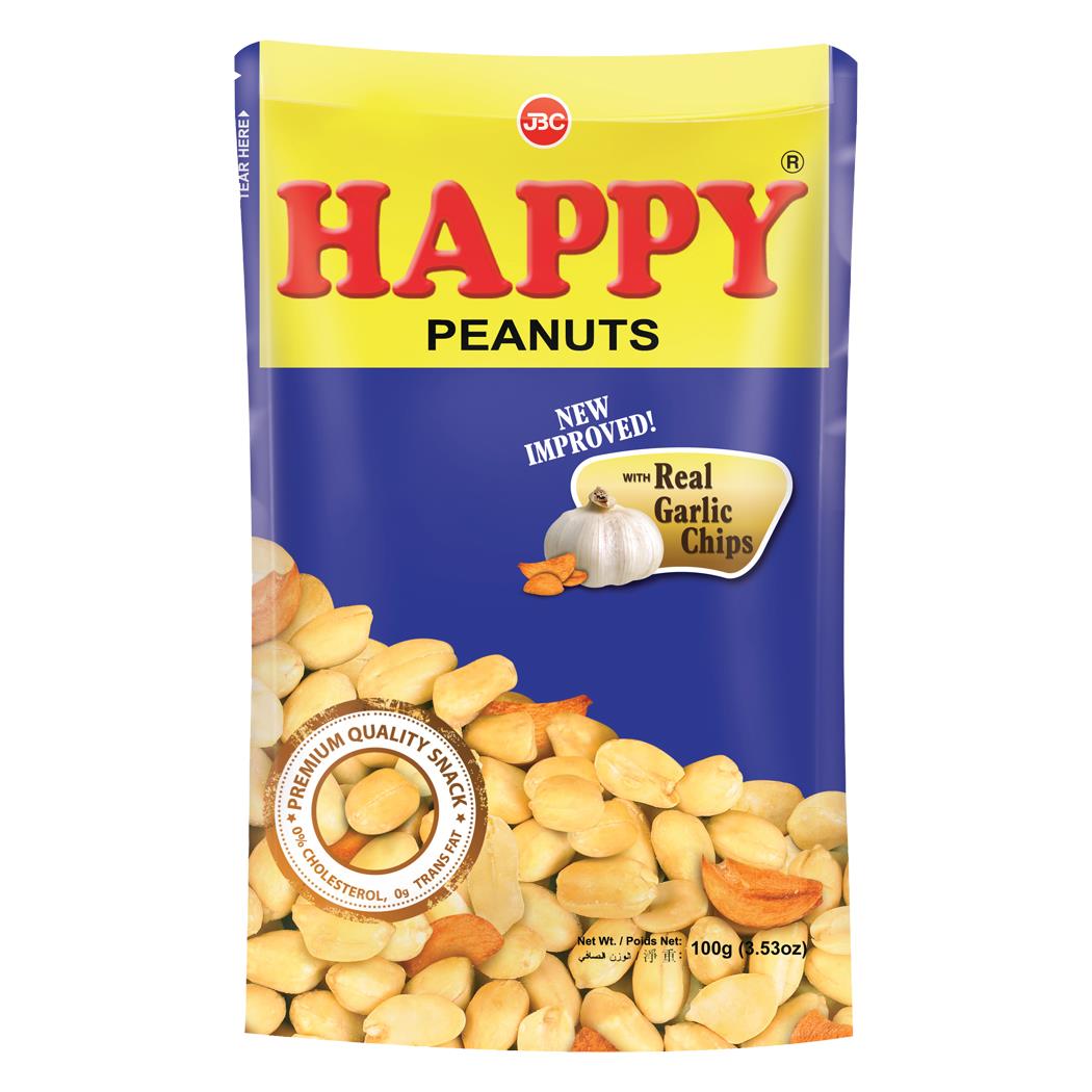 Happy Peanuts Garlic Flavour 100g from Buy Asian Food 4U