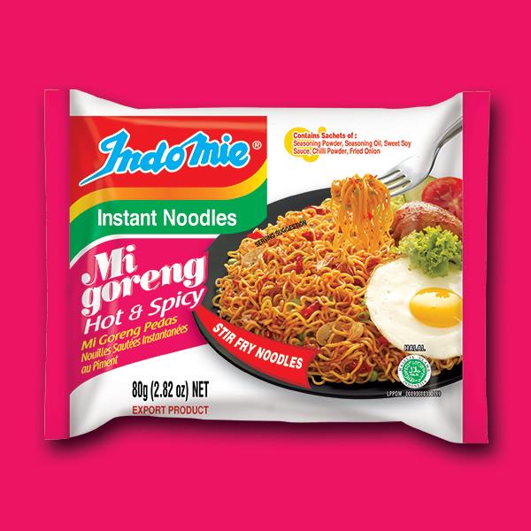 Indomie Mi Goreng Hot & Spicy Flavour 80g from Buy Asian Food 4U