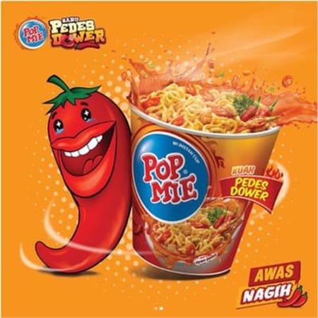 Indomie Pop Mie Kuah Pedes Dower Rasa Ayam 75g