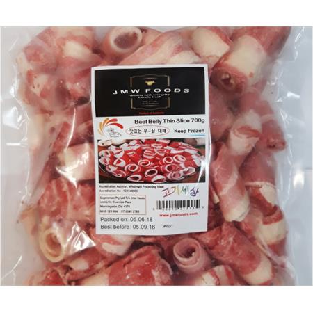 JMW Beef Belly Thin Slice 700g