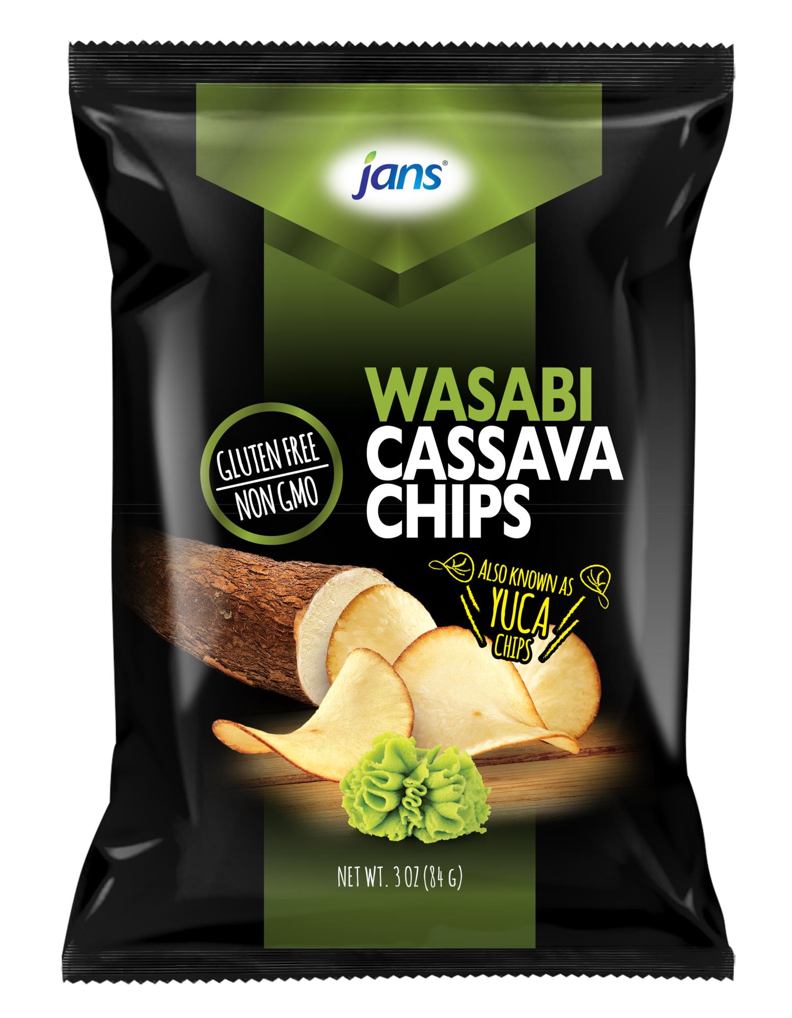 Jans Cassava Chips Wasabi 84g from Buy Asian Food 4U