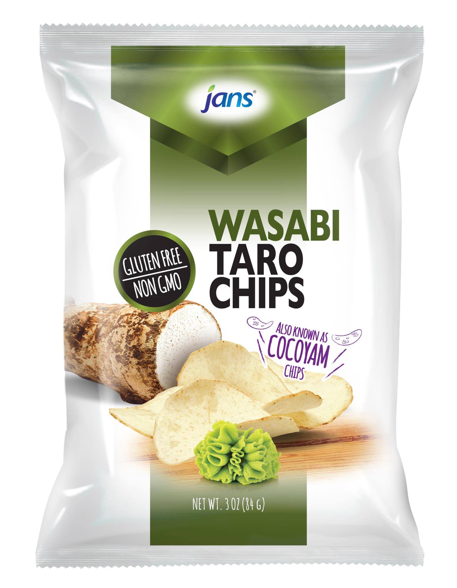Jans Taro Chips Wasabi 84g from Buy Asian Food 4U