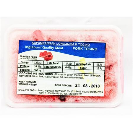 Kapampangan Tocino Pork 500g