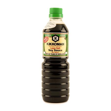 Kikkoman Soy Sauce Less Salt 600ml