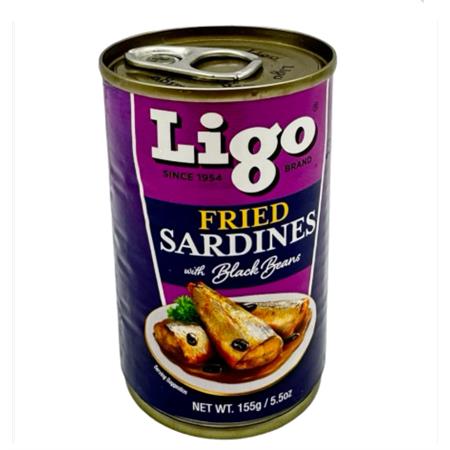 Ligo Fried Sardines Black Beans 155g
