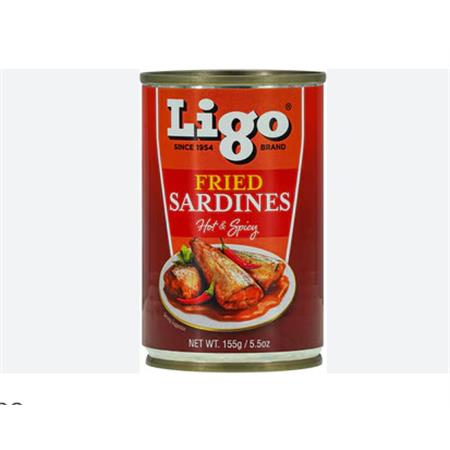 Ligo Sardines FRIED Hot & Spicy 155g