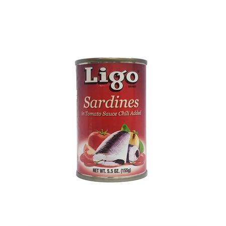 Ligo Sardines in Tomato Sauce Hot 155g