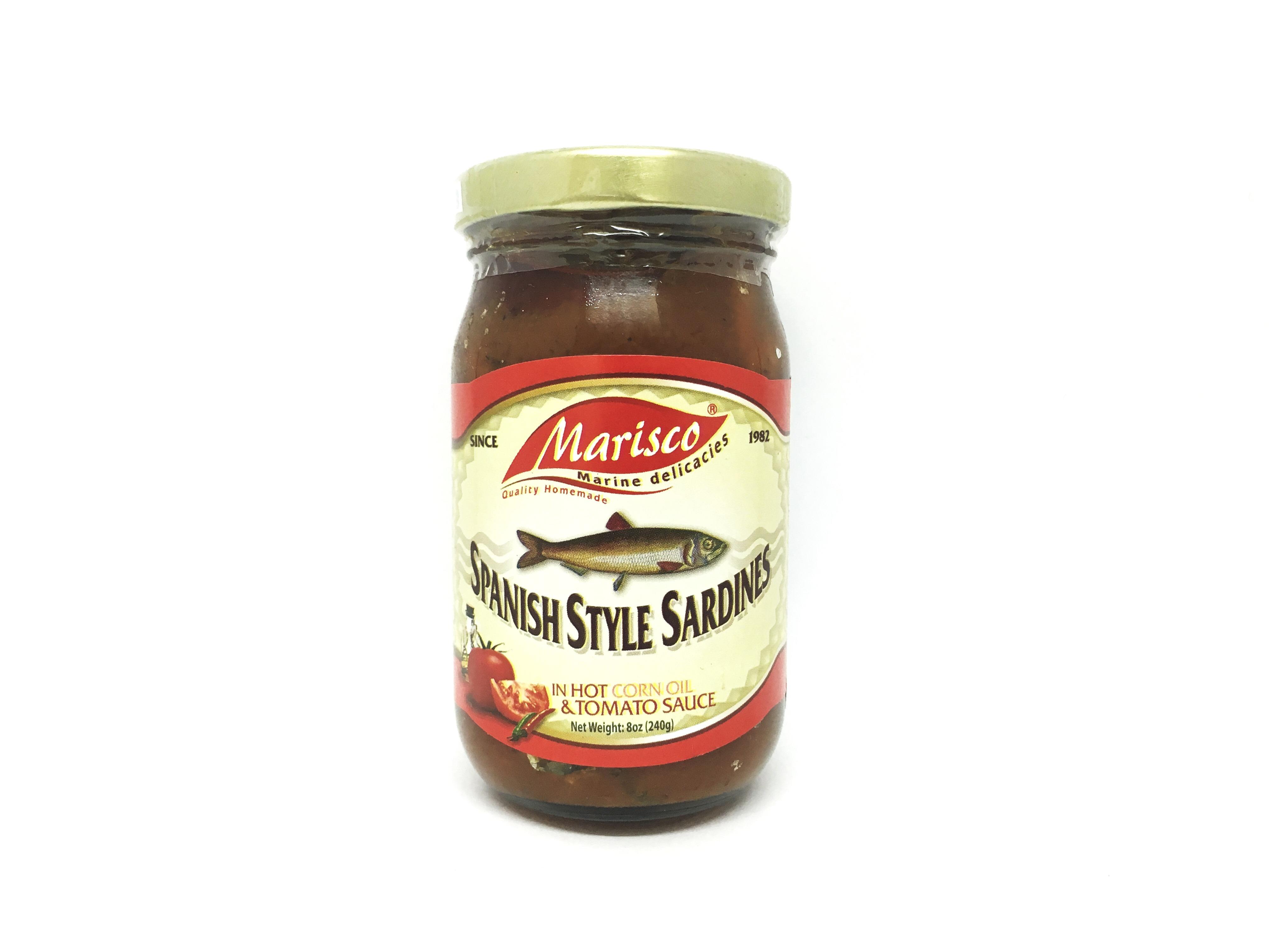 Marisco Spanish Style Sardines Tomato Sauce in Hot Corn Oil 240g from