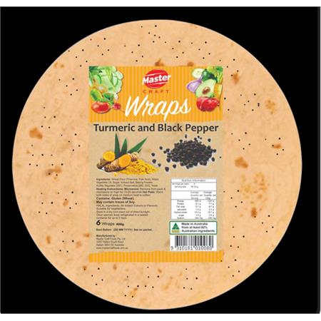 Master Craft Turmeric & Black Pepper Wrap 400g