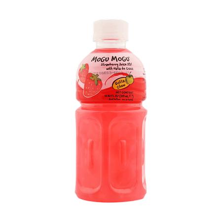 Mogu Mogu Strawberry Drink with Nata de Coco 320ml