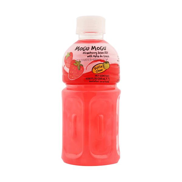 Mogu Mogu Strawberry Drink with Nata de Coco 320ml from Buy Asian Food 4U