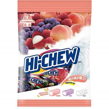 Morinaga Hi-Chew Candy Grape/Lychee/Peach Flavour 130g