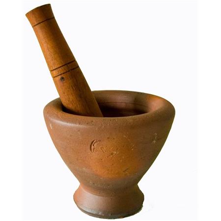 Mortar & Pestle Lao Style Clay 8