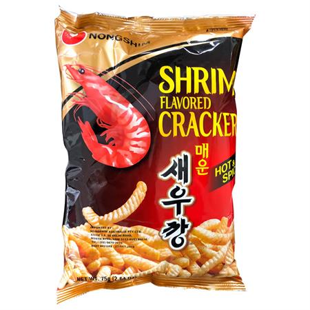 Nongshim Shrimp Crackers Hot & Spicy 75g