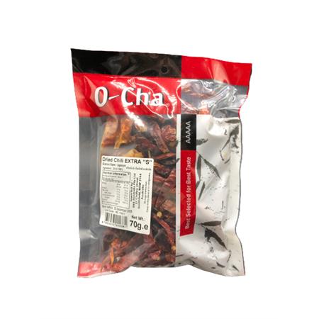 O-Cha Dried Chilli Extra Small 70g