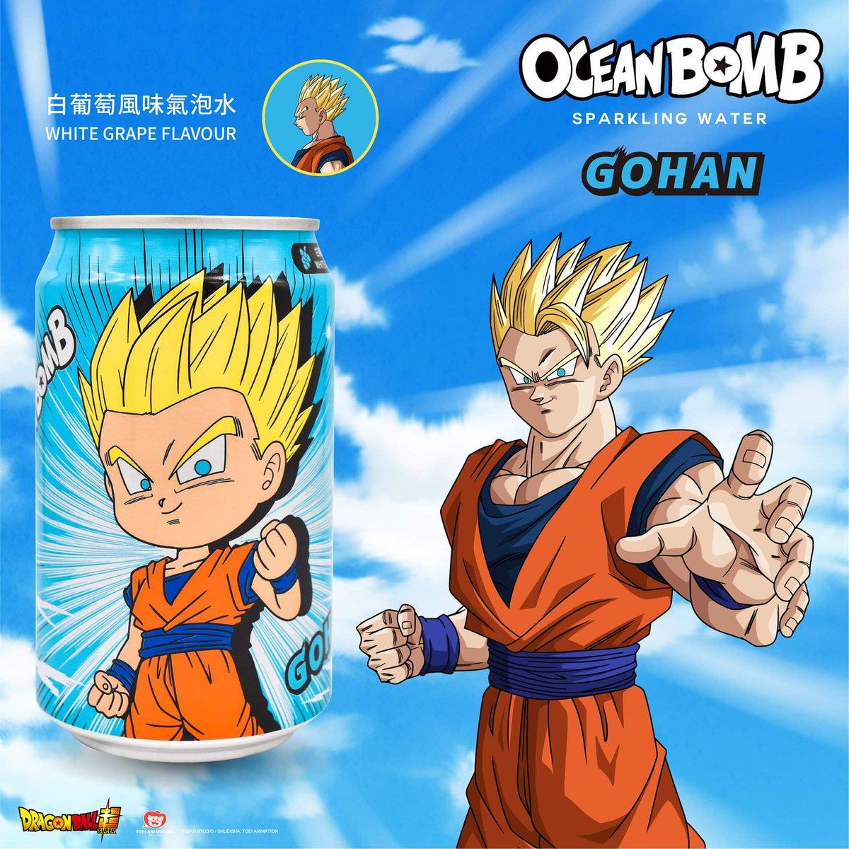 Ocean Bomb Dragon Ball Z Sparkling Water White Grape Flavour 330ml from