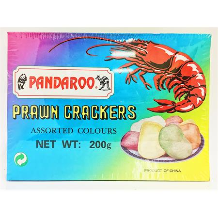 Pandaroo Prawn Crackers Assorted Colours 200g