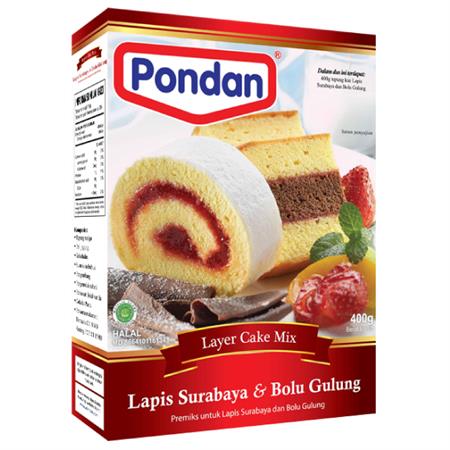 Pondan Lapis Surabaya & Bolu Gulung Cake Mix 400g