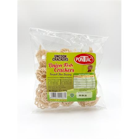 Pontiac Uncooked Onion Fish Crackers 200g