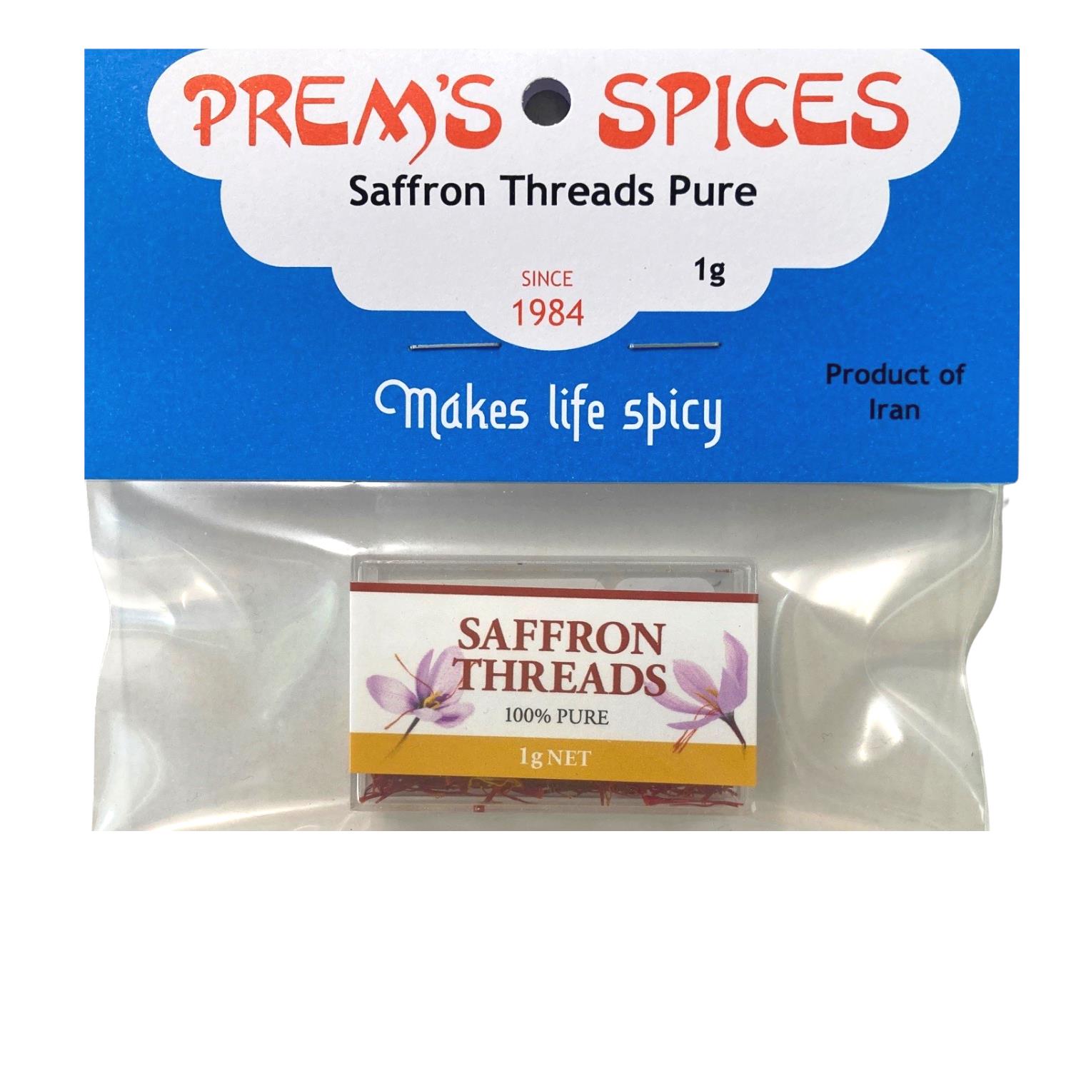 Prem's Saffron Threads 1g from Buy Asian Food 4U