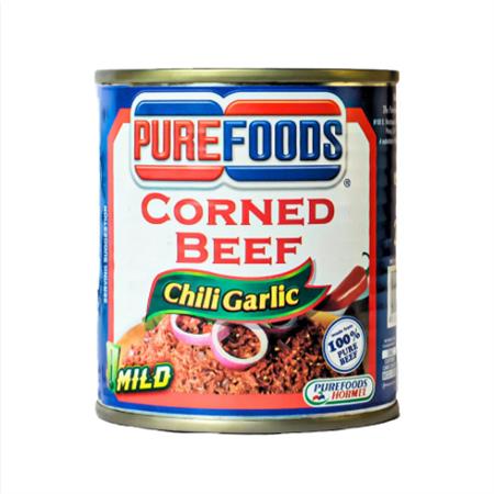 Purefoods Corned Beef Chilli Garlic 210g
