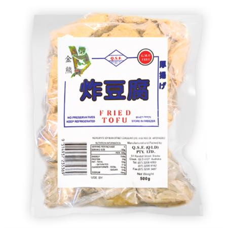 QSF Fried Tofu Triangle 500g