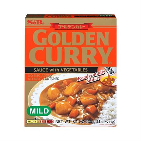 S&B Golden Curry Instant Ready Made Sauce Mix Mild 230g