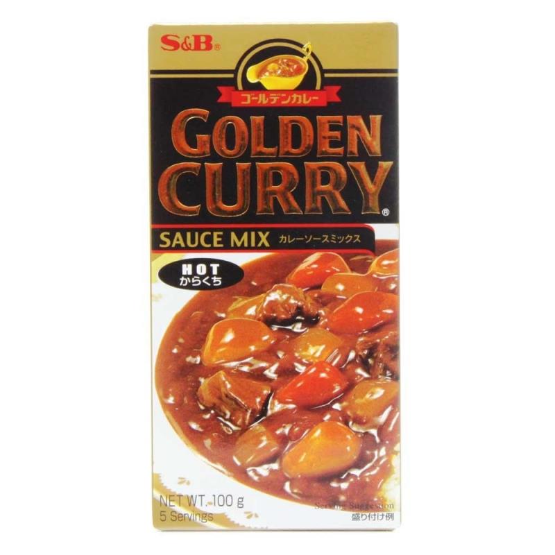 S&amp;B Golden Curry Sauce Mix Hot 92g from Buy Asian Food 4U